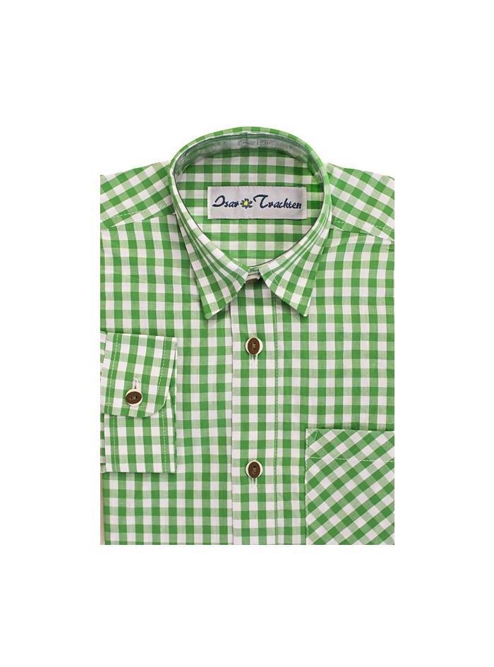 Ki. Trachtenhemd 52915 grün-karo 