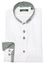 Trachtenhemd arido 2624-255-40 weiss grün Größe 42