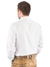 Trachtenhemd klassisch weiß arido 2921-2719-00 aus Baumwolle mit Hirschhornknöpfen modern fit