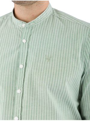 Trachtenhemd Pure Slim Fit 5009-21698 streifen grün XS