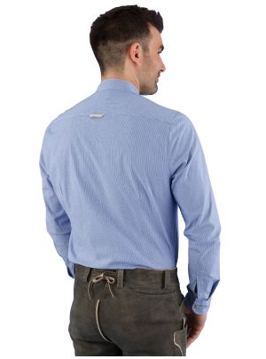 Trachtenhemd Pure Slim Fit C92601-21691 blau