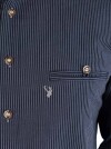 Trachtenhemd Stehkragenhemd Spieth & Wensky Norm Slim Fit blau
