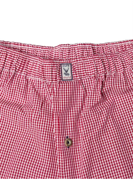 Trachten Boxershort Pure rot karo XXL