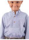 Kinder Trachtenhemd Isar-Trachten 52813 blau Stehkragenhemd Pfoad  80