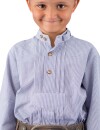 Kinder Trachtenhemd Isar-Trachten 52813 blau Stehkragenhemd Pfoad  98