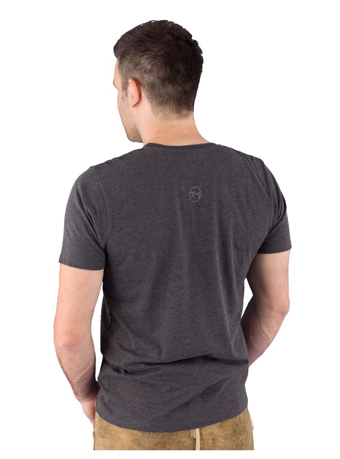 Trachten T-Shirt Rohn-Moden Wuid grau 