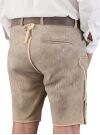 Trachtenlederhose kurz Ostarrichi Weissenberg Hirsch grau Stick natur