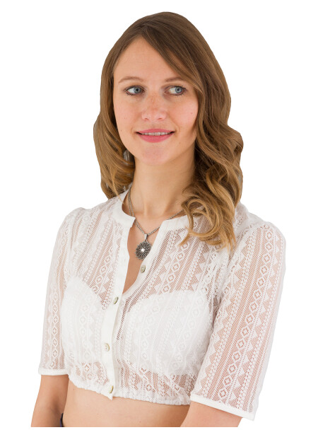 Dirndlbluse Spitze Spieth & Wensky Hirse creme 42