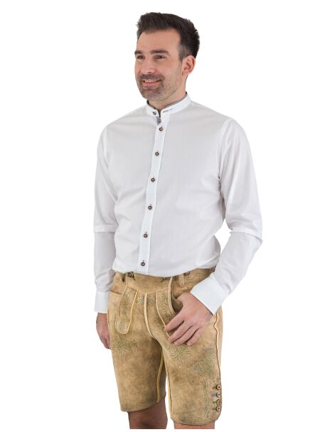 Lederhose Meindl Erzherzog Johann 284503bs 501 190 altschwarz Stick grün blau