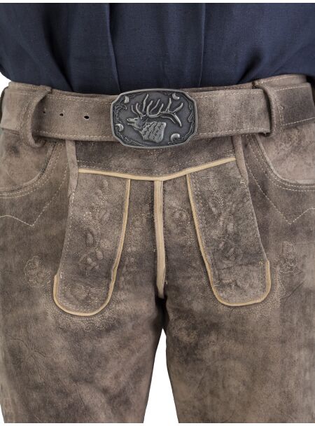 Kurze Lederhose Spieth & Wensky Alex oxford/ sand