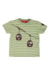T-Shirt Kid Baby Bondi  Seilbahn geringelt stripe forest/white