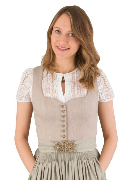 Gottseidank Midi Dirndl Hedi K0813 545-155 rosenholz-chamois