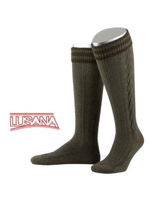 Lusana Kniestrumpf L8995R 3017 jägeroliv/oliv