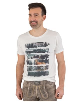 MarJo Trachten T-Shirt CM-6-Luke 657100- 123456 0541 edelweiß
