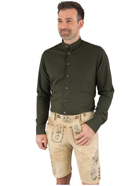 Meindl Hirschlederhose kurz Gamsbrunft 2318 501 539 kiesel