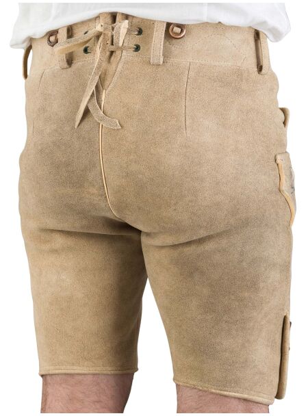 Meindl Hirschlederhose kurz Gamsbrunft 2318 501 539 kiesel