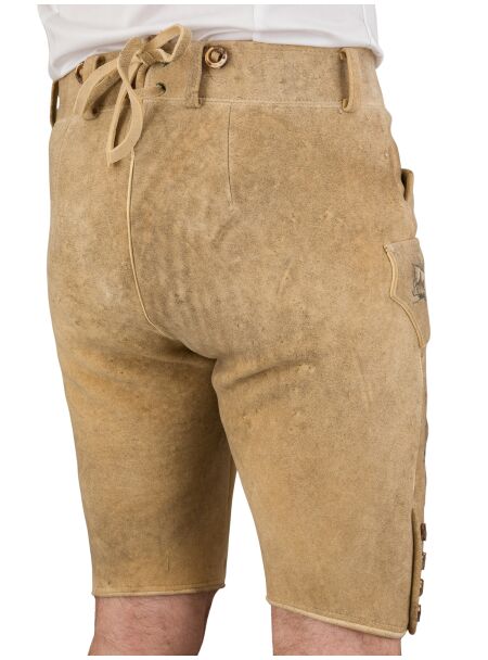 Meindl Hirschlederhose kurz Gamsbrunft 2318 501 539 kiesel