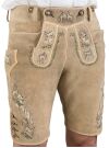 Meindl Hirschlederhose kurz Gamsbrunft 2318 501 539 kiesel