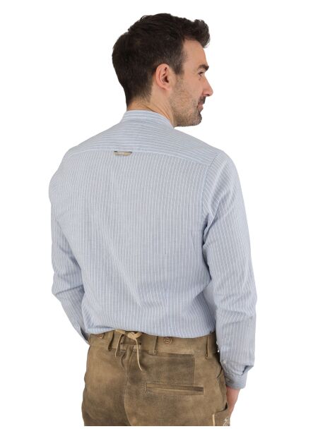PURE Trachtenhemd 5019-21682 160 blau Slim Fit