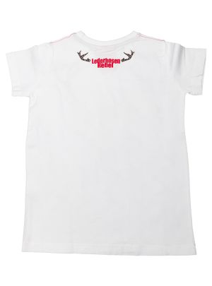 Kinder T-Shirt Bondi Kidswear Hirsch weiss 29964 