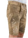 Ostarrichi kurze Lederhose Wildleben Stick 0770-3525-1227 Ziegenvelours inka