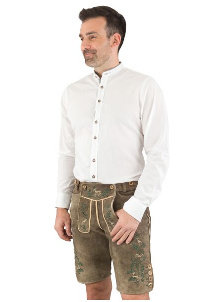 Ostarrichi Hirschlederhose kurz Wildleben Stick 084 altsalzburg 44