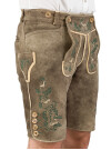 Ostarrichi Hirschlederhose kurz Wildleben Stick 084 altsalzburg 44