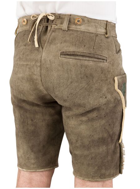 Ostarrichi Hirschlederhose kurz Wildleben Stick 084 altsalzburg 52