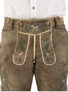 Ostarrichi Hirschlederhose kurz Wildleben Stick 084 altsalzburg 52