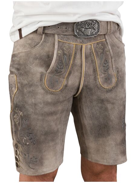 Wildbock Lederhose Spieth & Wensky Austin oxford/grün grau
