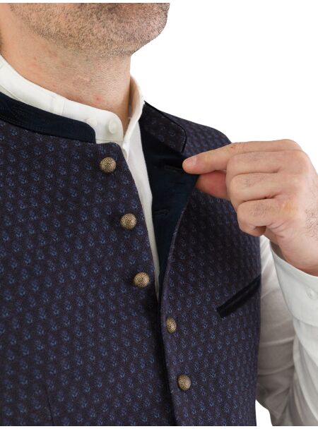 Gottseidank Trachtenweste Konstantin A004980 610 oxfordblau