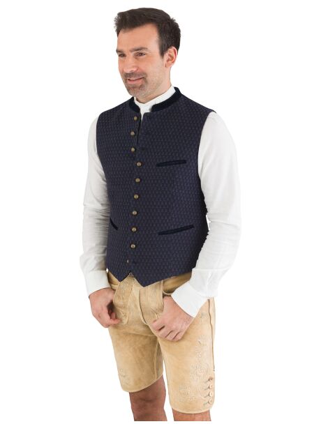 Gottseidank Trachtenweste Konstantin A004980 610 oxfordblau