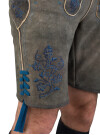 Spieth & Wensky kurze Lederhose Fendo magma, Stick blau 44