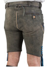 Spieth & Wensky kurze Lederhose Fendo magma, Stick blau 44