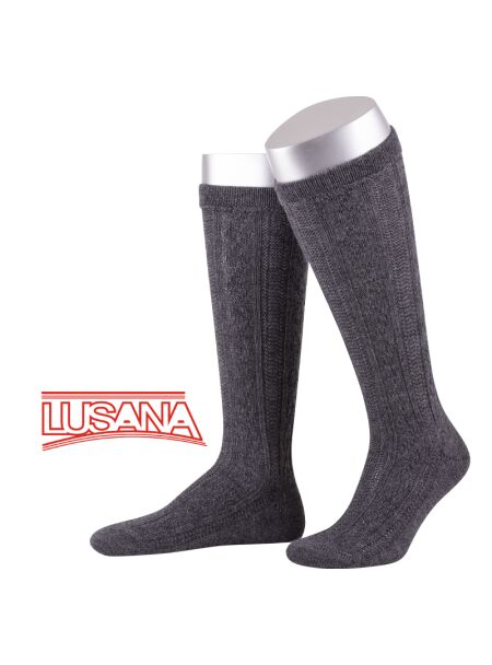 Lusana Kniestrumpf L4910 dunkelgrau 52