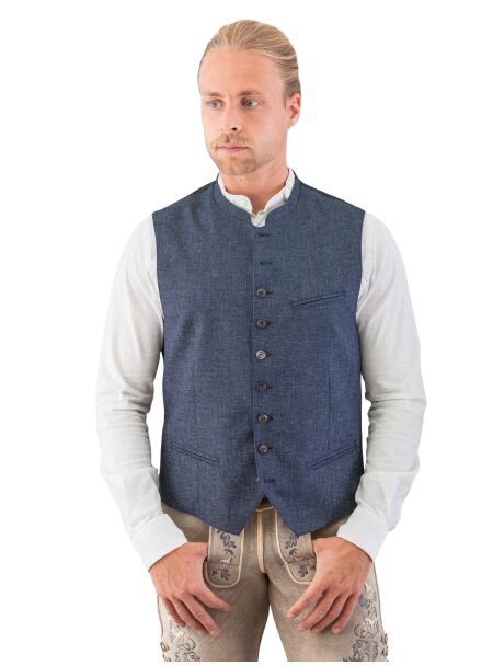 Hammerschmid Trachtenweste David 261-8208-44 blau