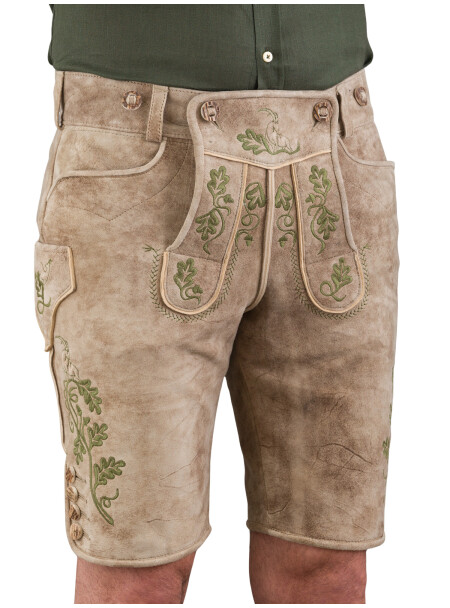 Beckert kurze Lederhose Leobendorf 280720 - 0268 / 7875 7875 barock/ St. 660 oliv 30