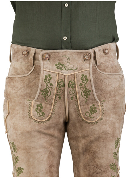 Beckert kurze Lederhose Leobendorf 280720 - 0268 / 7875 7875 barock/ St. 660 oliv 30