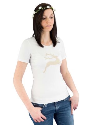 h moser T-Shirt Weisseck 98237 weiss beige