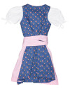 Kinderdirndl mit Bluse Berwin & Wolff 565011 blau rosa 218