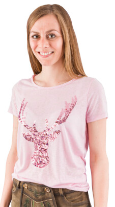 Trachten T-Shirt Hangowear Vanda rose Größe M