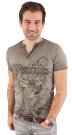 T-Shirt He Hangowear Uberto braun oilwasched 3393