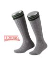 Trachtensocken Kinder Lusana L320R-0319 grau-grün Ki. Strumpf JB - 38-40