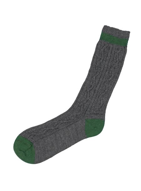Trachtensocken Lusana L5698 anthrazit/tanne 0219