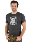 Trachten T-Shirt franzmünchinger Monaco rund anthra XXXXL