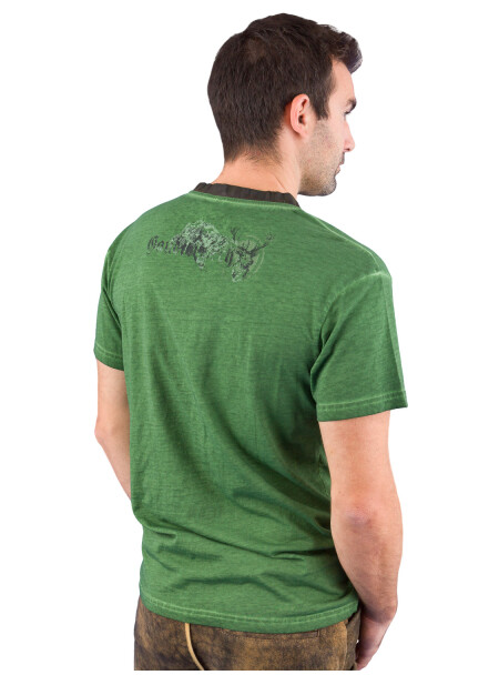 Trachten T-Shirt MarJo Gaudibursch grün Größe M