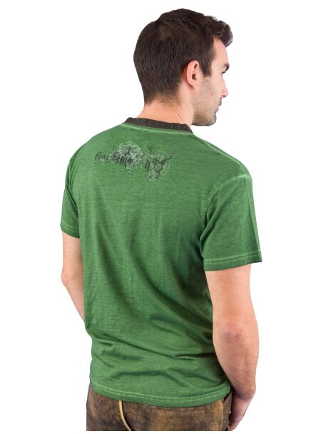 Trachten T-Shirt MarJo Gaudibursch grün Größe S